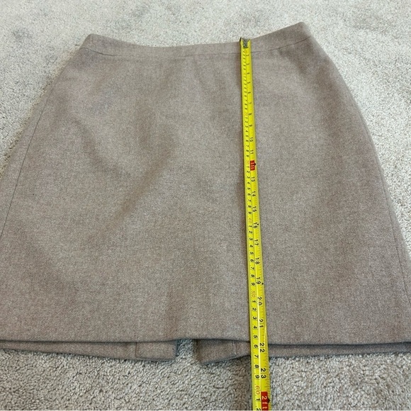 J Crew tan brown beige wool pencil skirt Sz 12 - Picture 11 of 12